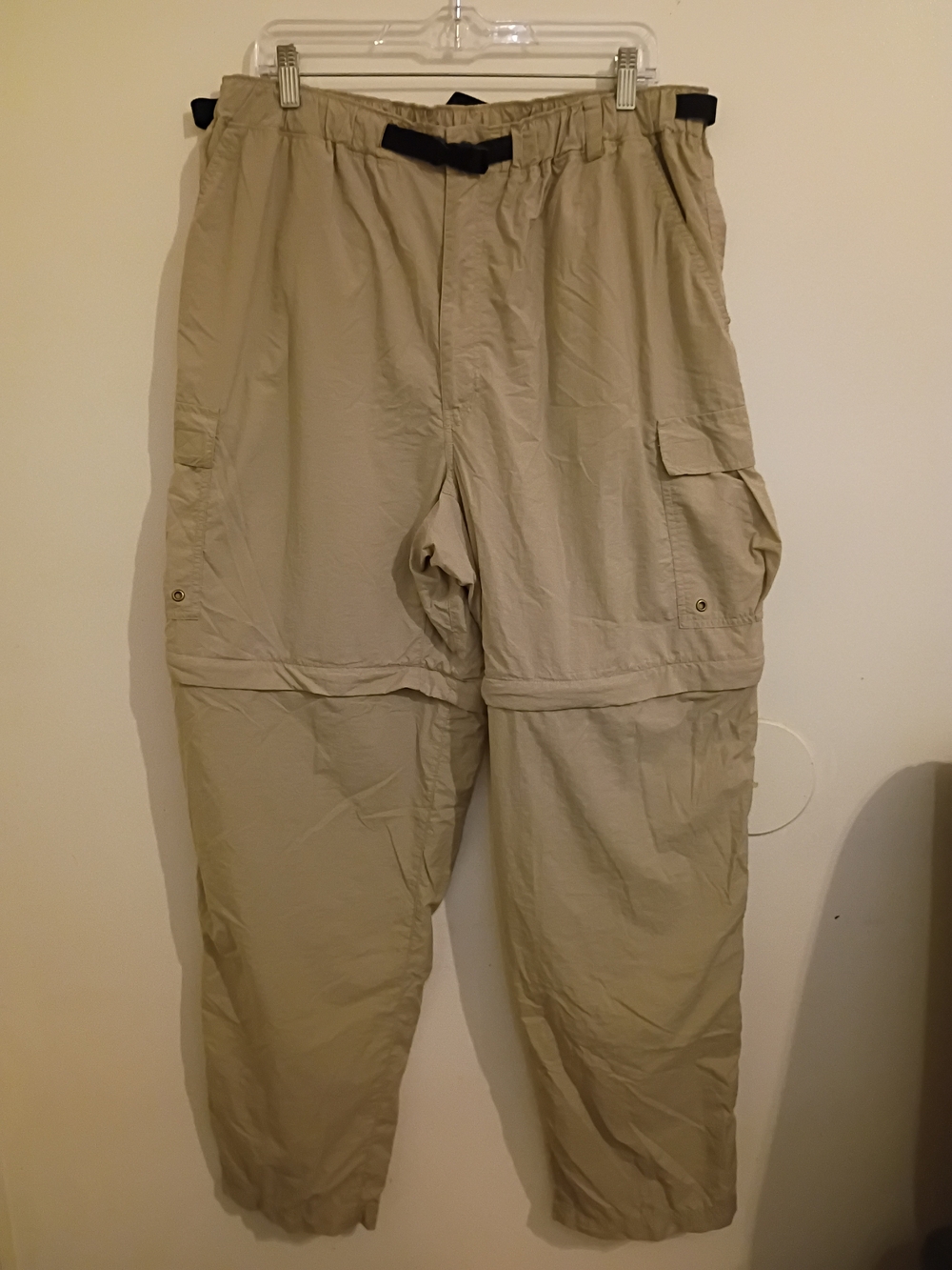 REI Men's Zip-Off Cargo Pants in Light Khaki Sz XL